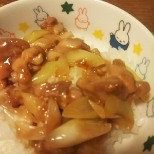 鶏もも肉と白ねぎの焼き鳥丼